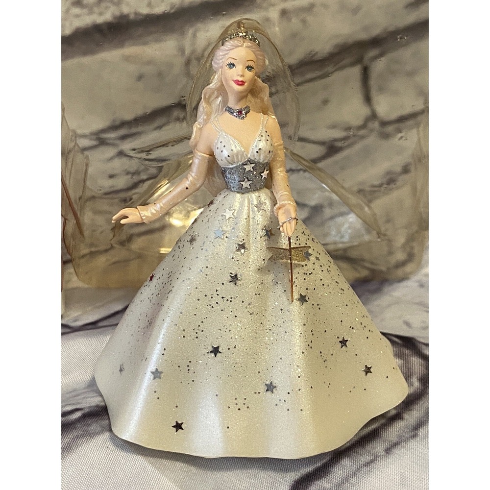 2001 Hallmark‎ Keepsake Celebration Barbie Silver & Stars Ornament Series #2 NIB